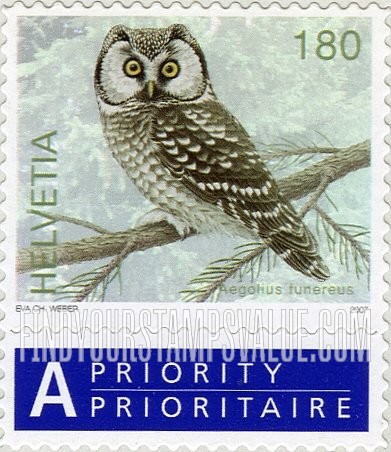 FindYourStampsValue: Federal Administration: Aegolius funereus