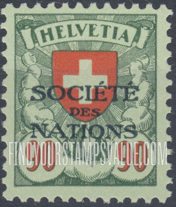 FindYourStampsValue: For The League of Nations: Coat of Arms