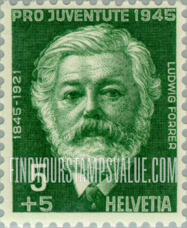 FindYourStampsValue: Semi-Postal: Ludwig Forrer