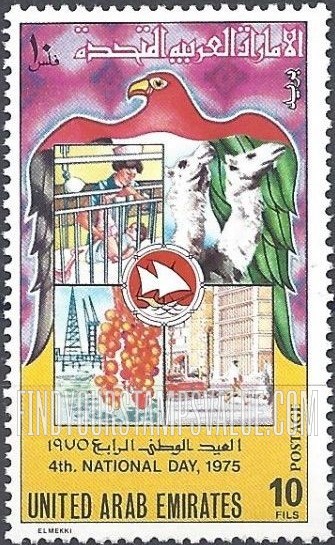 FindYourStampsValue: Fourth National Day: Various scenes - العيد الوطني الرابع