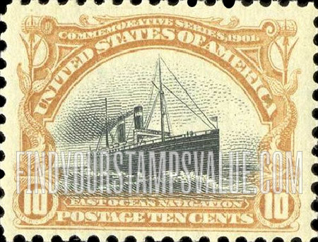FindYourStampsValue: PAN-AMERICAN EXPOSITION - Fast Ocean Navigation