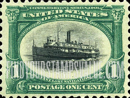 FindYourStampsValue: PAN-AMERICAN EXPOSITION - Fast Lake Navigation