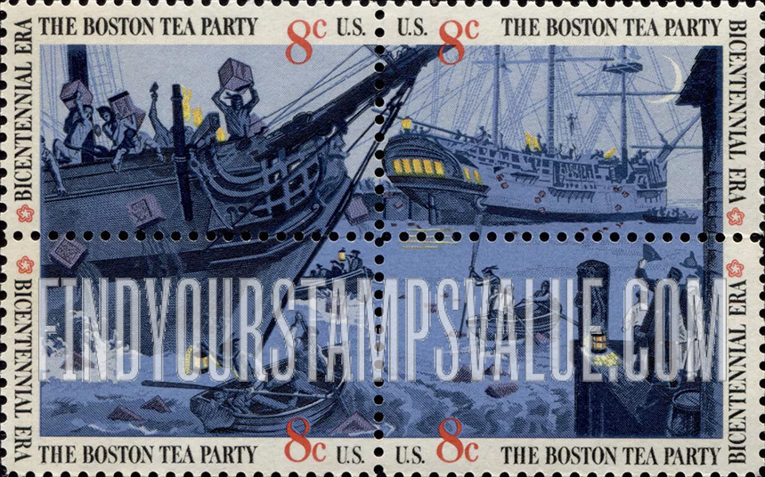 FindYourStampsValue: BOSTON TEA PARTY