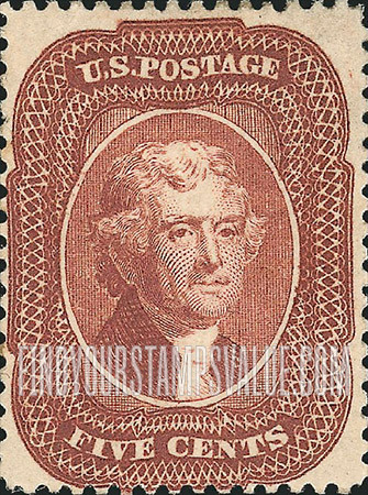 FindYourStampsValue: THOMAS JEFFERSON