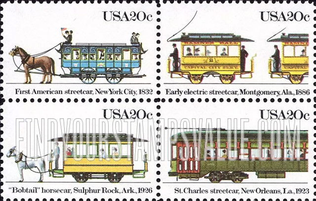 FindYourStampsValue: STREETCARS