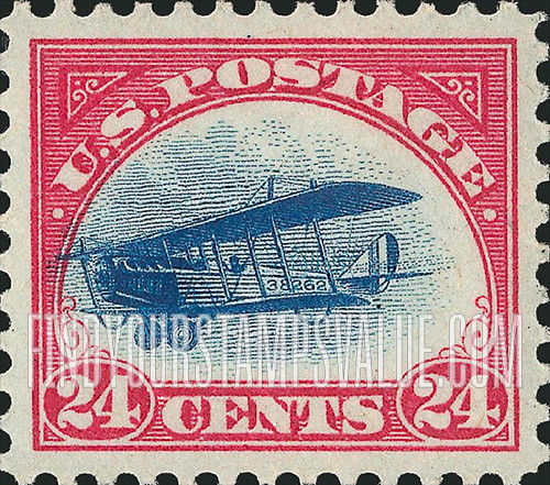 FindYourStampsValue: Air Post: CURTISS JENNY - Shift Error. High, Fast or Grounded Plane