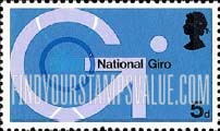 FindYourStampsValue: Great Britain (United Kingdom): Technological Advancements of the British Post Office - Emblem of Post Office Bank