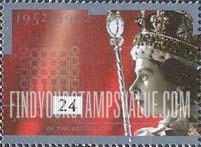 FindYourStampsValue: Great Britain (United Kingdom): Queen Elizabeth II's Accession to the Throne, 40th Anniversary - In Coronation Regalia