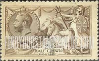 FindYourStampsValue: Great Britain (United Kingdom): King George V - "Britannia Rule the Waves", Retouched