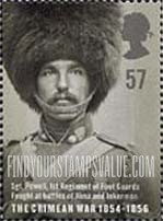 FindYourStampsValue: Great Britain (United Kingdom): Crimean War, 150th Anniversary - Sergeant William Powell