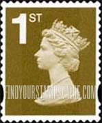 FindYourStampsValue: Great Britain (United Kingdom): Machin Definitives - Queen Elizabeth II, Self-Adhesive Booklet Stamp