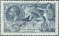 FindYourStampsValue: Great Britain (United Kingdom): King George V - "Britannia Rule the Waves"