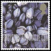FindYourStampsValue: Great Britain (United Kingdom): Marine Life - Common Mussels