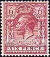 FindYourStampsValue: Great Britain (United Kingdom): King George V - Six Pence