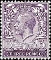 FindYourStampsValue: Great Britain (United Kingdom): King George V - Three Pence