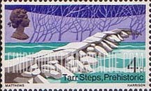 FindYourStampsValue: Great Britain (United Kingdom): British Bridges - Prehistoric Tarr Steps, Exmoor