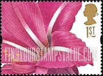 FindYourStampsValue: Great Britain (United Kingdom): Flowers - Amaryllis Bresiliensis, Booklet Stamp