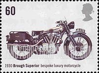 FindYourStampsValue: Great Britain (United Kingdom): Motorcycles - 1930 Brough Superior