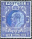 FindYourStampsValue: Great Britain (United Kingdom): King Edward VII - Ten Shillings