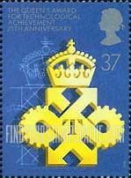 FindYourStampsValue: Great Britain (United Kingdom): 25th Anniversary of the Queen's Awards for Technological Achievement