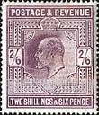 FindYourStampsValue: Great Britain (United Kingdom): King Edward VII - Two Shillings Six Pence