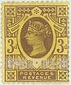 FindYourStampsValue: Great Britain (United Kingdom): Queen Victoria Jubilee Issue - Three Pence