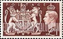FindYourStampsValue: Great Britain (United Kingdom): H.M.S. Victory - Royal Coat of Arms