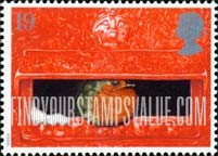 FindYourStampsValue: Great Britain (United Kingdom): Christmas - Robin In Pillar Box
