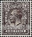 FindYourStampsValue: Great Britain (United Kingdom): King George V - Nine Pence