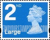 FindYourStampsValue: Great Britain (United Kingdom): Machin Definitives - Queen Elizabeth II, Self-Adhesive Booklet Stamp