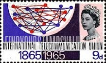 FindYourStampsValue: Great Britain (United Kingdom): ITU Centenary - World Telecommunication Stations