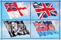 FindYourStampsValue: Great Britain (United Kingdom): Flags, Miniature Sheet of 4 Stamps