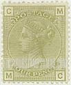 FindYourStampsValue: Great Britain (United Kingdom): Queen Victoria - Four Pence Pale Olive Green