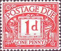 FindYourStampsValue: Great Britain (United Kingdom): Postage Due Stamps - One Penny