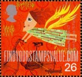 FindYourStampsValue: Great Britain (United Kingdom): Transportation - Development of Bicycle