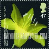FindYourStampsValue: Great Britain (United Kingdom): Royal Horticultural Society, Bicentenary - Lilium "Lemon Pixie"