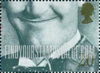 FindYourStampsValue: Great Britain (United Kingdom): Famous Smiles - Stan Laurel