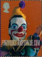 FindYourStampsValue: Great Britain (United Kingdom): Puppets - Clown