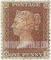 FindYourStampsValue: Great Britain (United Kingdom): Queen Victoria - Penny Red, Re-engraved