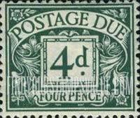 FindYourStampsValue: Great Britain (United Kingdom): Postage Due Stamps - Four Pence