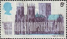 FindYourStampsValue: Great Britain (United Kingdom): British Cathedrals - York Minster