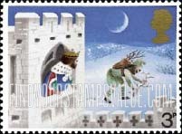 FindYourStampsValue: Great Britain (United Kingdom): Illustrations for Christmas Carol "Good King Wenceslas" - Good King Wenceslas