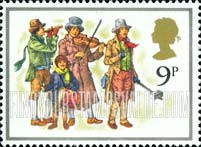 FindYourStampsValue: Great Britain (United Kingdom): Christmas - Christmas Waits (Watchmen)