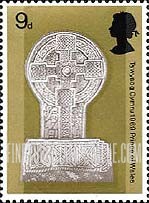 FindYourStampsValue: Great Britain (United Kingdom): Investure of Prince Charles as Prince of Wales - Celtic Cross, Margam Abbey