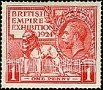 FindYourStampsValue: Great Britain (United Kingdom): British Empire Exhibition Issue - British Lion and King George V
