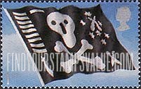 FindYourStampsValue: Great Britain (United Kingdom): Flags - Jolly Roger, Self-Adhesive Booklet Stamp