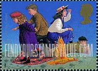 FindYourStampsValue: Great Britain (United Kingdom): Magical World of Children's Literature - "The Phoenix and the Carpet", by E. Nesbit