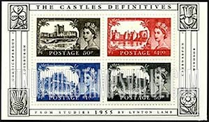 FindYourStampsValue: Great Britain (United Kingdom): Castles, Miniature Sheet of 4 Stamps