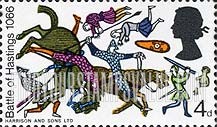 FindYourStampsValue: Great Britain (United Kingdom): 900th Anniversary of Battle of Hastings - Two Knights on Horseback