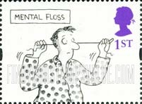 FindYourStampsValue: Great Britain (United Kingdom): Greetings Cartoons - Mental Floss